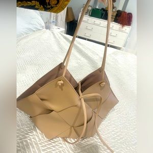 Bottega Vennetta Nude tote bag